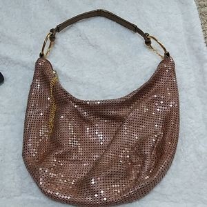 Mesh Copper Hobo Style Bag